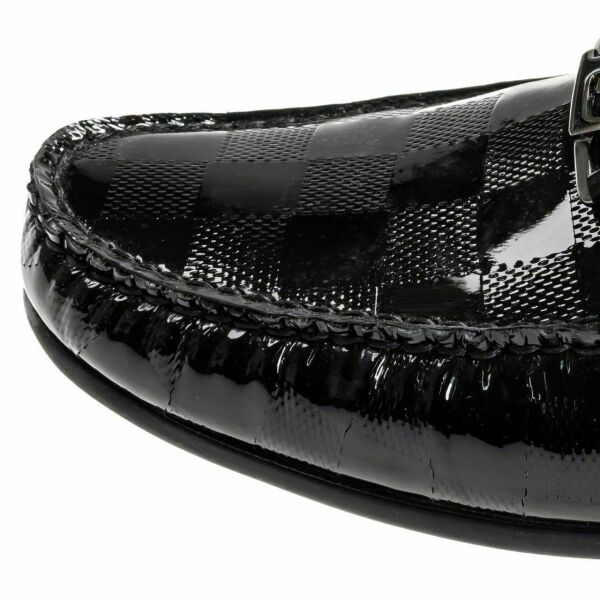 Büyük Numara Siyah Rugan AU247 Erkek Babet