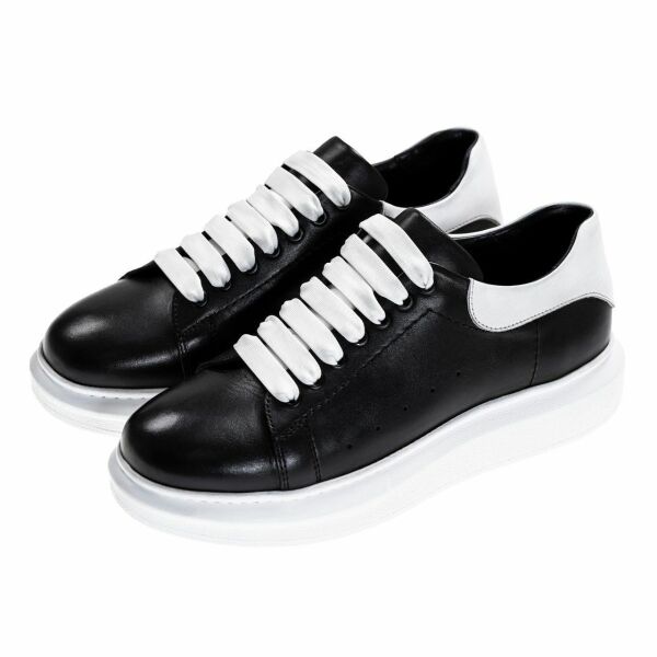 Büyük Numara Spor Erkek Ayakkabı EKS425 Siyah Beyaz