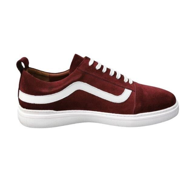 Big Feet Büyük Numara Erkek Ayakkabı AU12 Bordo Süet