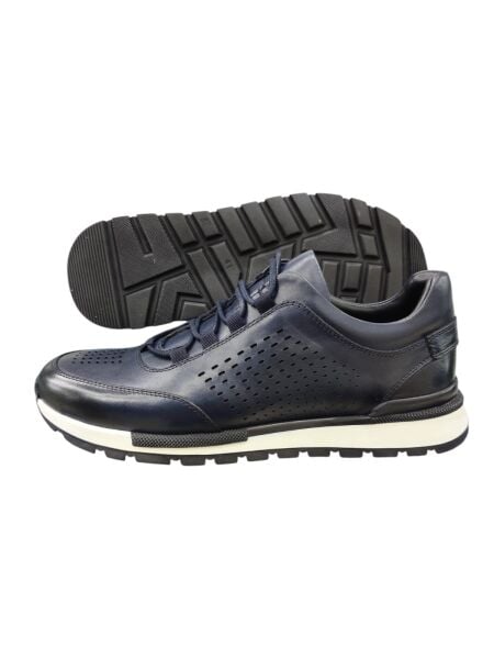 Güvener Günlük Spor Deri Erkek Ayakkabı Lacivert