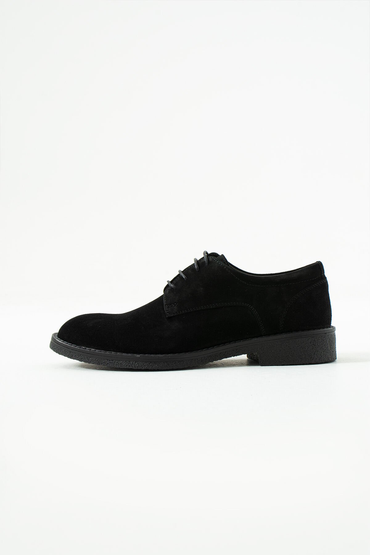 King Shoes Kışlık Erkek Ayakkabısı Siyah Süet