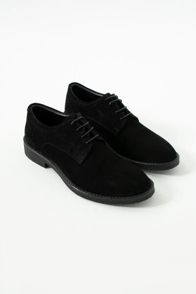 King Shoes Kışlık Erkek Ayakkabısı Siyah Süet