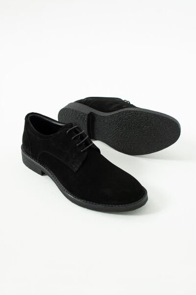 King Shoes Kışlık Erkek Ayakkabısı Siyah Süet
