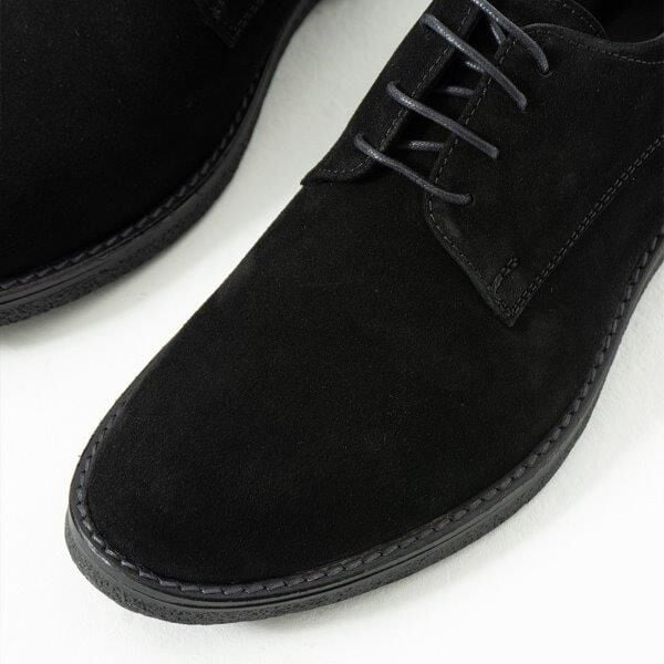 King Shoes Kışlık Erkek Ayakkabısı Siyah Süet