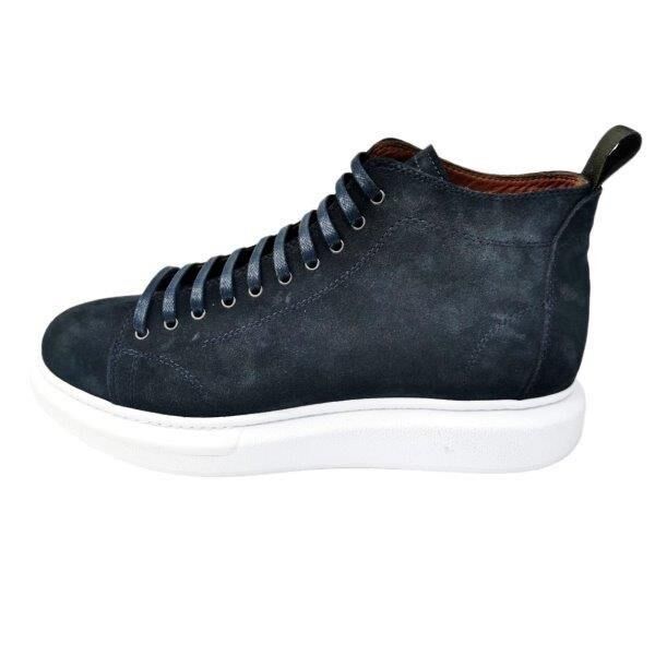 Büyük Numara Süet Erkek Bot Lacivert