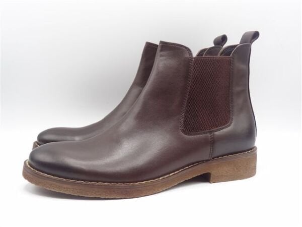 Güvener Kahverengi Hakiki Deri Erkek Chealse Bot