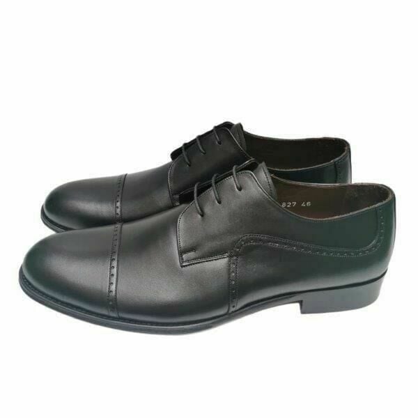 Siyah Büyük Numara Kösele Ayakkabı