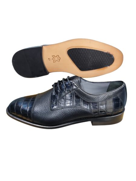 Güvener Hakiki Deri Hakiki Kösele Klasik Erkek Ayakkabısı Siyah