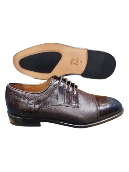 Güvener Kösele Taban Kahverengi Klasik Erkek Ayakkabı