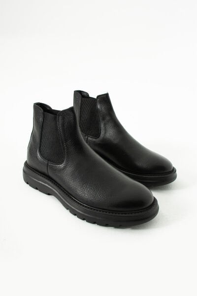 Güvener Siyah Chealse Yarım Bot