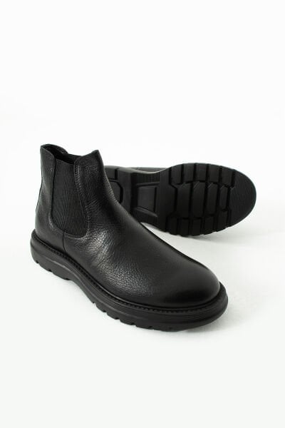 Güvener Siyah Chealse Yarım Bot