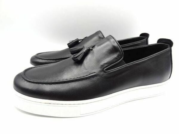 Büyük Numara Deri Erkek Ayakkabı AU243 Siyah