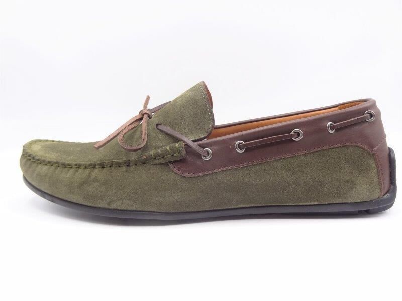 King Shoes 209Fynk Haki Büyük Numara Yazlık Ayakkabı