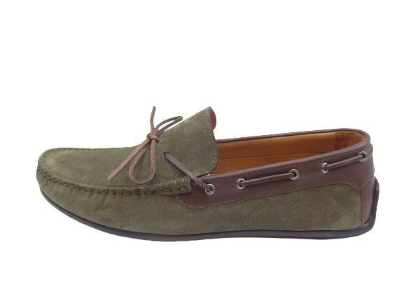 King Shoes 209Fynk Haki Büyük Numara Yazlık Ayakkabı