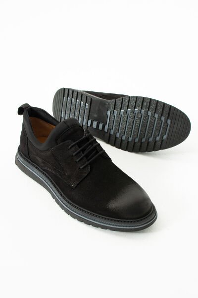 Güvener Klasik Siyah Nubuk Erkek Ayakkabı