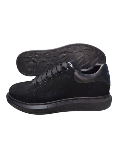 Büyük Numara Siyah Süet Erkek Ayakkabı