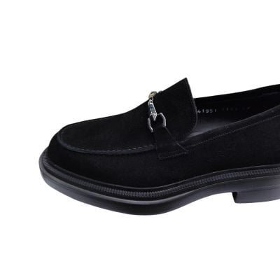 Güvener Yüksek Taban Klasik Erkek Ayakkabısı Siyah Süet