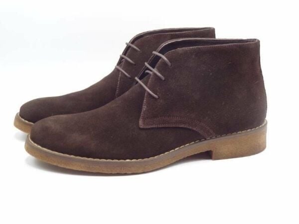 Güvener Kahverengi Süet Küçük Numara / Büyük Numara Erkek Chealse Bot