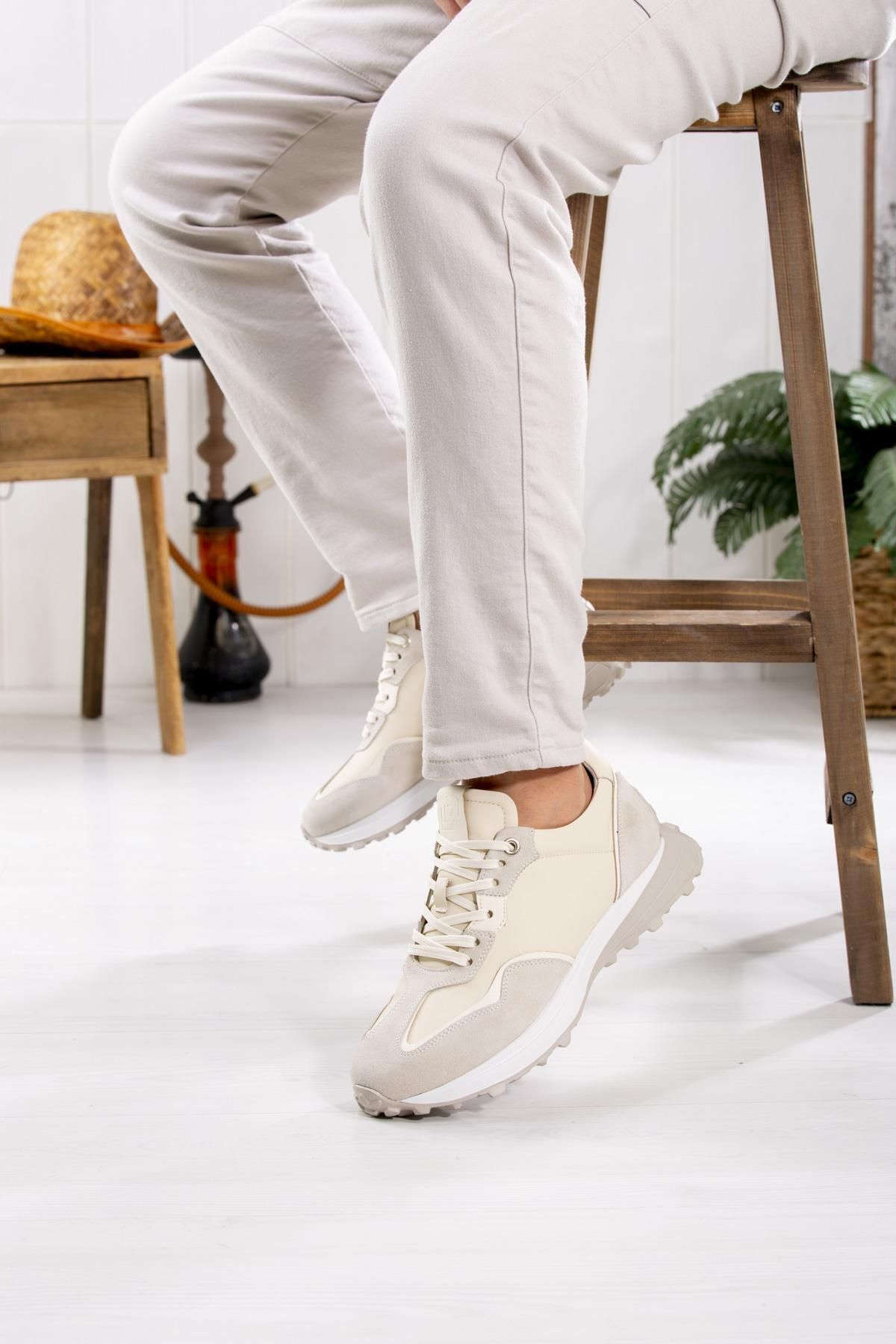 LİBERO HAKİKİ DERİ ERKEK SPOR AYAKKABI 4821 Bej