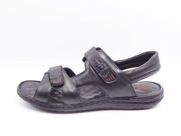 Büyük Numara Erkek Sandalet TRD186 Siyah