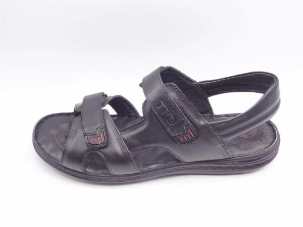 Büyük Numara Erkek Sandalet TRD186 Siyah