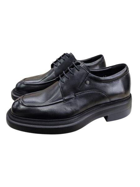 Güvener Yüksek Taban Parlak Deri Erkek Ayakkabısı