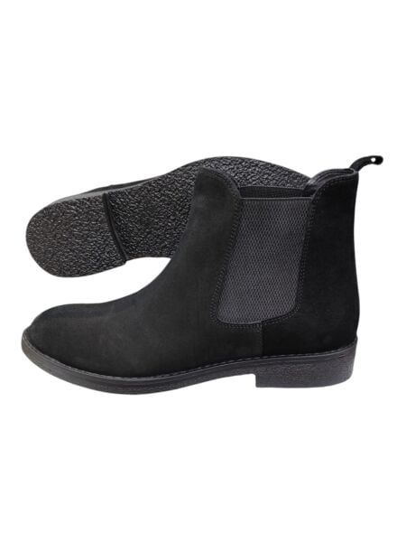 Güvener Siyah Süet Chealse Bot AU15