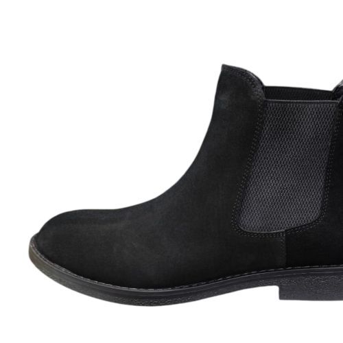 Güvener Siyah Süet Chealse Bot AU15