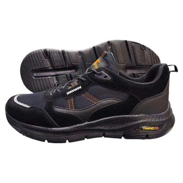 L.Figo Büyük Numara Siyah Erkek Ayakkabı