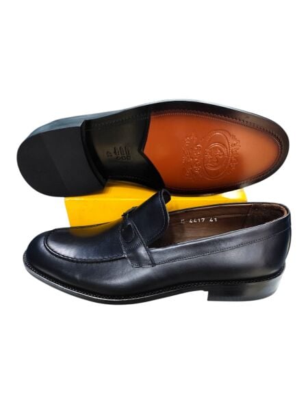 Güvener Gerçek Deri Klasik Erkek Ayakkabı Siyah