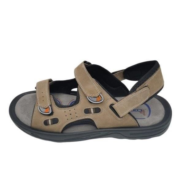 Büyük Beden Erkek Sandalet  SA1405 Bej