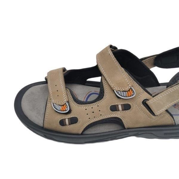 Büyük Beden Erkek Sandalet  SA1405 Bej