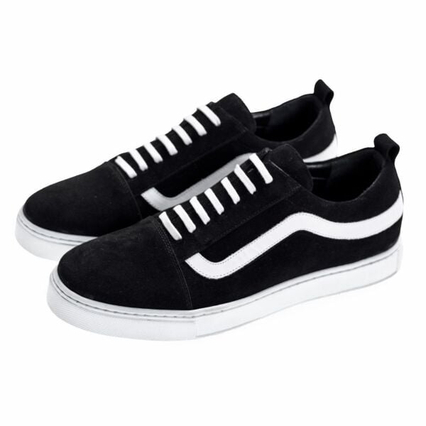 Büyük Numara Spor Erkek Ayakkabı AU12 Siyah Süet