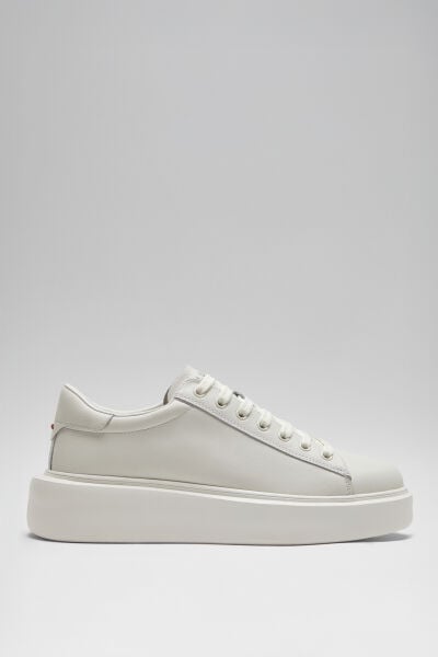 Lufian Gage Beyaz Erkek Deri Sneaker Ayakkabı