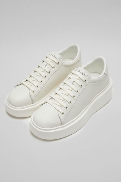 Lufian Gage Beyaz Erkek Deri Sneaker Ayakkabı