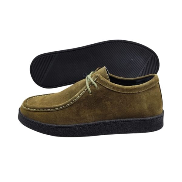 Güvener Sisley Tarz Erkek Ayakkabı Haki Süet