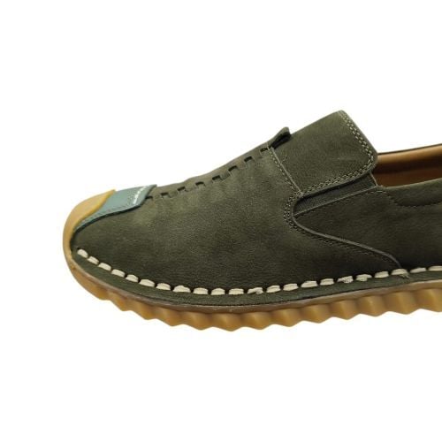 Luis Figo 3830 Yeşil Nubuk Yazlık Erkek Ayakkabı