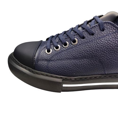 King Shoes Lacivert Deri Spor Erkek Ayakkabı