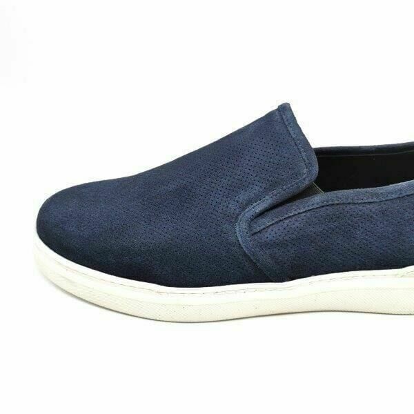 King Shoes AU20 Lacivert Büyük Numara Süet Ayakkabı