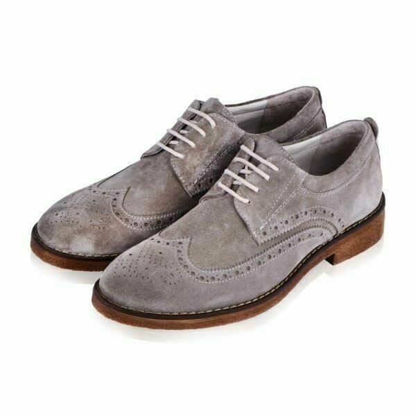 Güvener Bej Süet Oxford