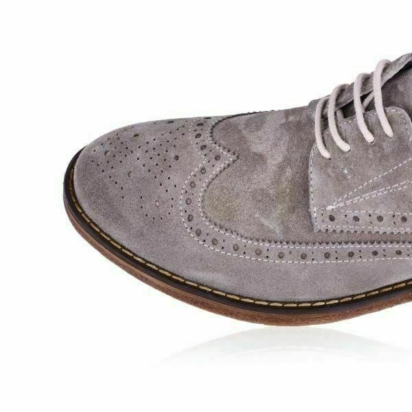 Güvener Bej Süet Oxford