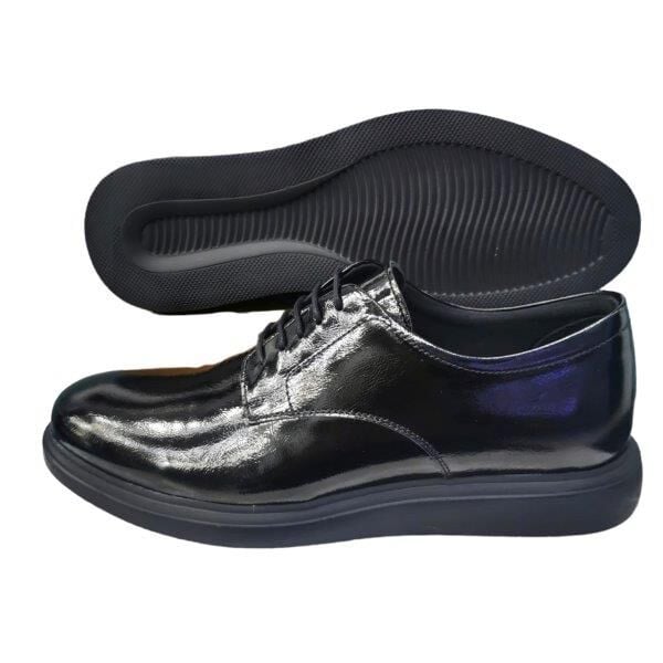 Siyah Rugan Bağcıklı Erkek Ayakkbı