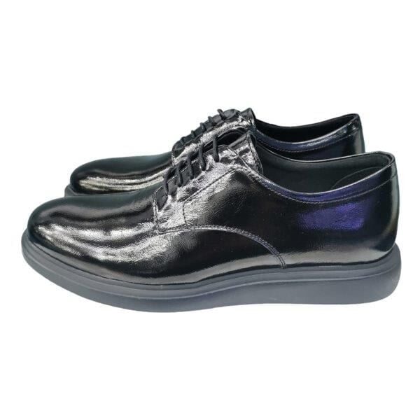 Siyah Rugan Bağcıklı Erkek Ayakkbı