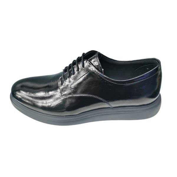 Siyah Rugan Bağcıklı Erkek Ayakkbı