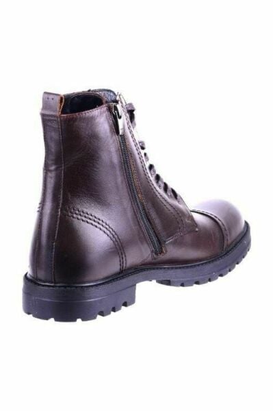 King Shoes Büyük Numara Erkek Bot FK66823 Kahverengi