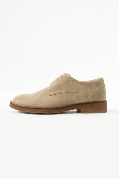 King Shoes Bej Erkek Ayakkabı 05 Süet