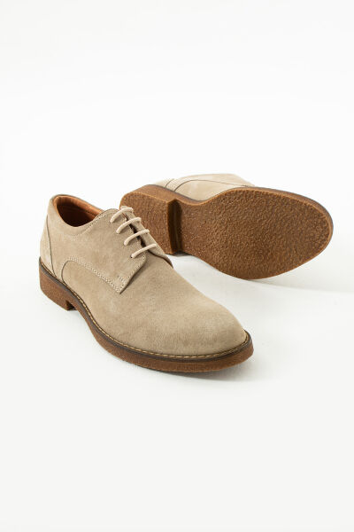 King Shoes Bej Erkek Ayakkabı 05 Süet