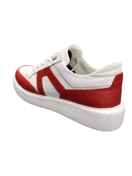 King Shoes Deri Beyaz Spor Ayakkabı