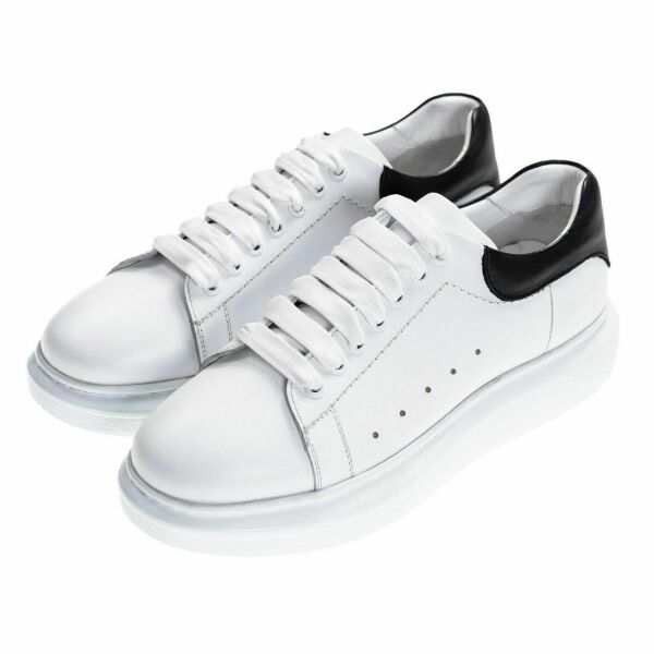 King Shoes Büyük Numara Beyaz Ayakkabı