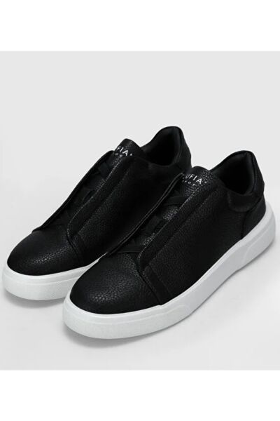 Lufian Dante Siyah Sneaker Erkek Deri Ayakkabı